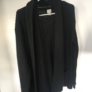 Knitted cardigan (black)
